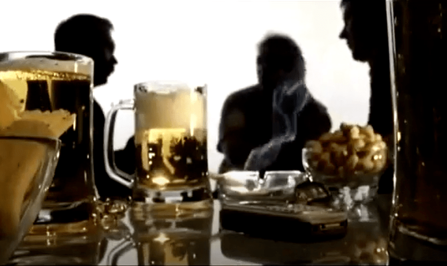 Alcohol consumption in a male company
